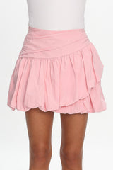 Dandy Bubble Mini Skirt Pink