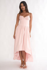 I'm Yours High-Low Hem Maxi Dress Pink