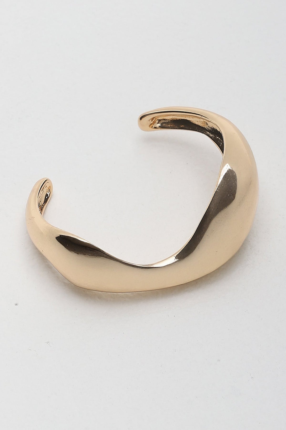 Merisa Irregular Cuff Bangle Gold