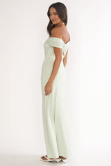 Tilda Asymmetric Neckline Maxi Dress Sage