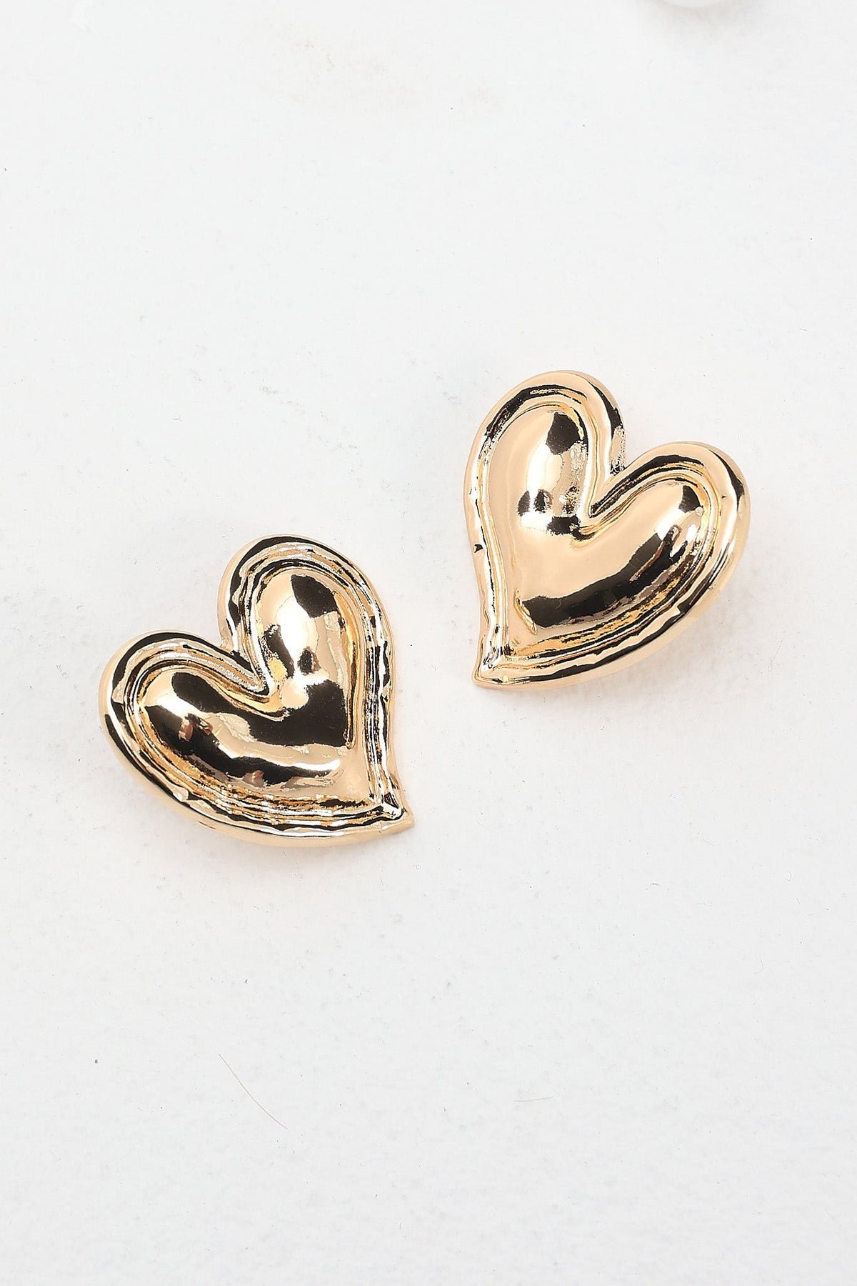 All My Love Heart Earrings Gold