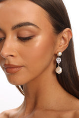 Aisling Three Tier Drop Earrings Gold