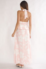 Under The Moons A-Line Maxi Skirt Floral